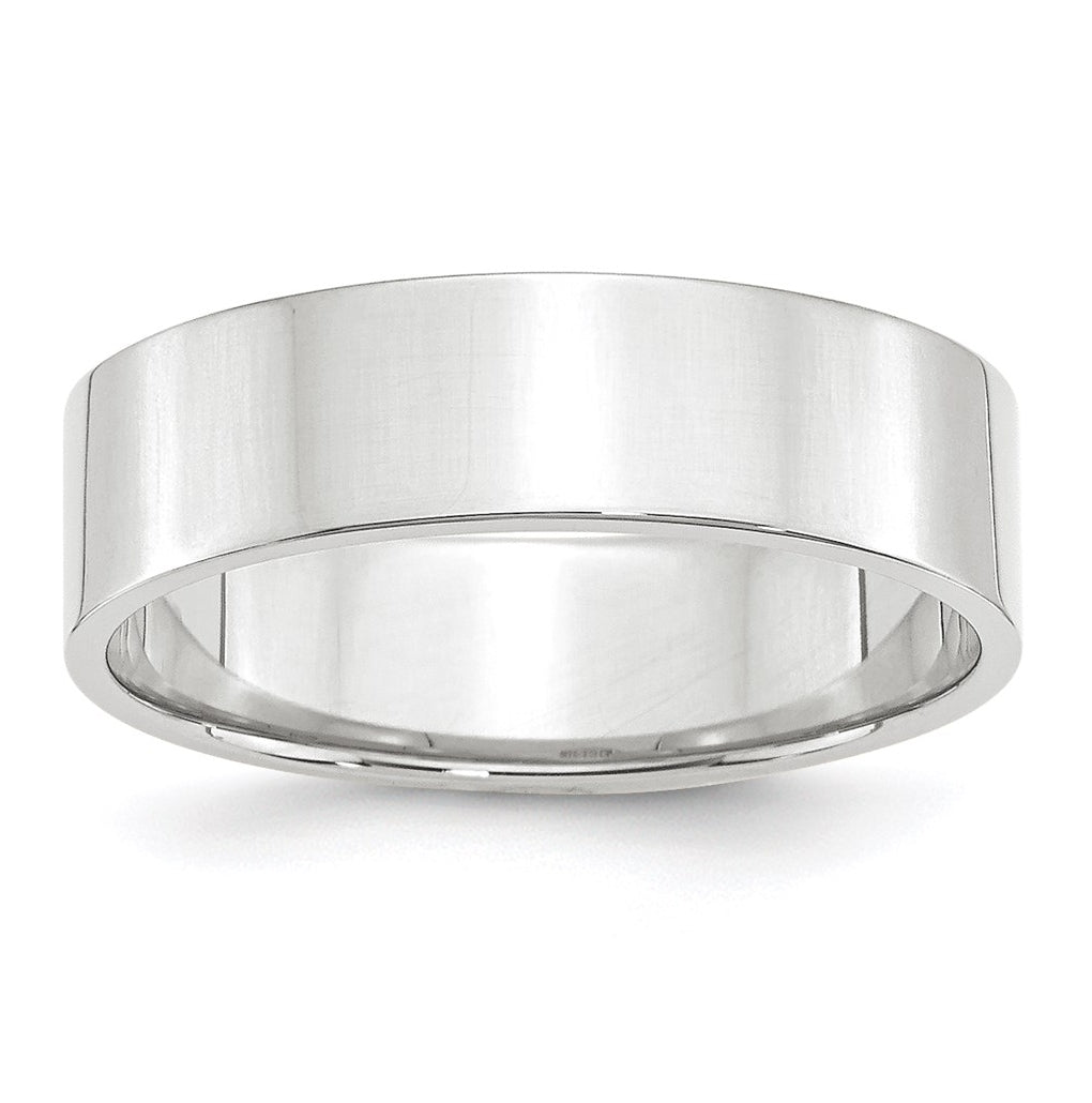 14k Yellow Or White Or Rose Gold Lightweight Flat Wedding Band