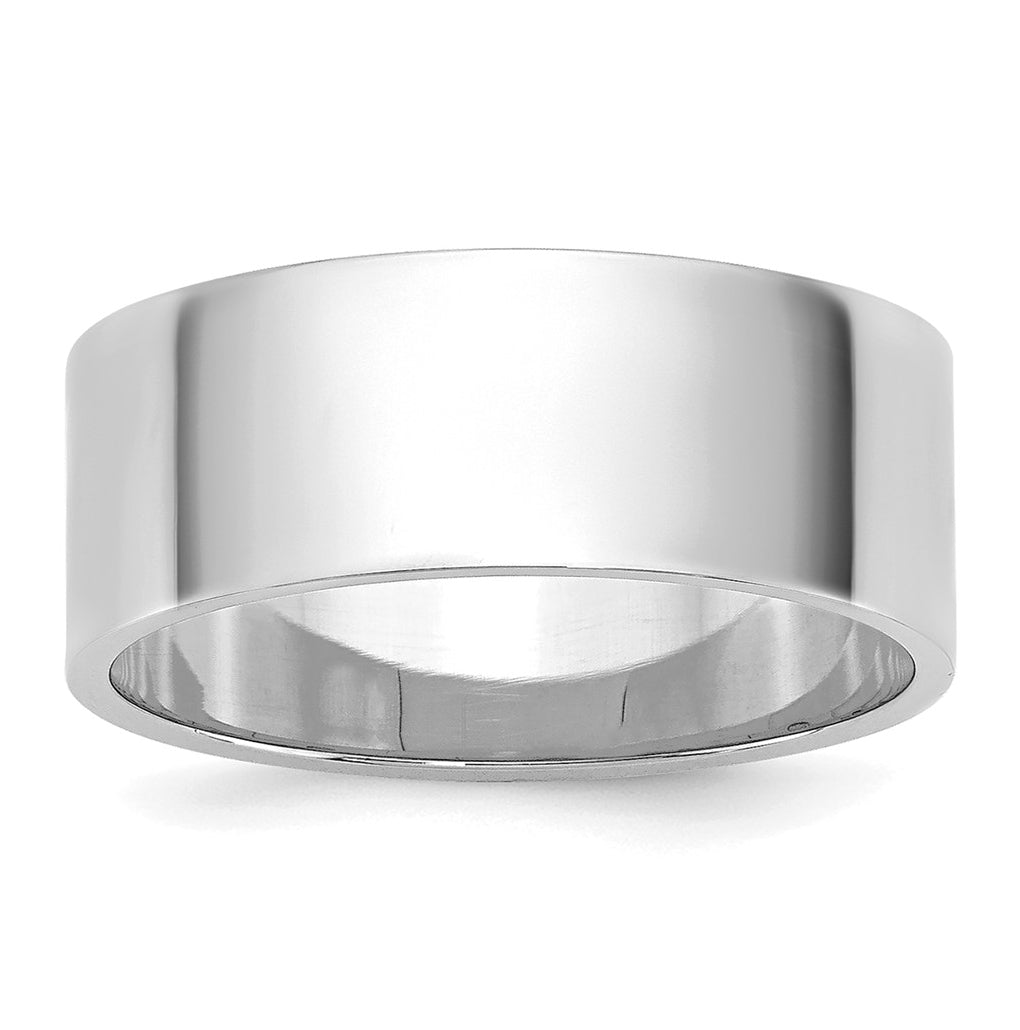 10k Yellow Or White Or Rose Gold Lightweight Flat Wedding Band
