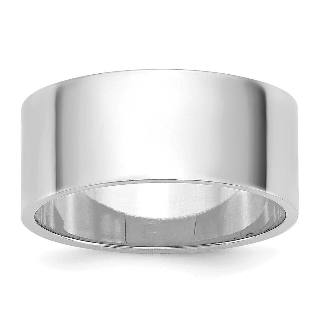 10k Yellow Or White Or Rose Gold Lightweight Flat Wedding Band