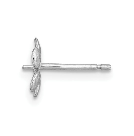 14K White Gold Pearl Earring Finding