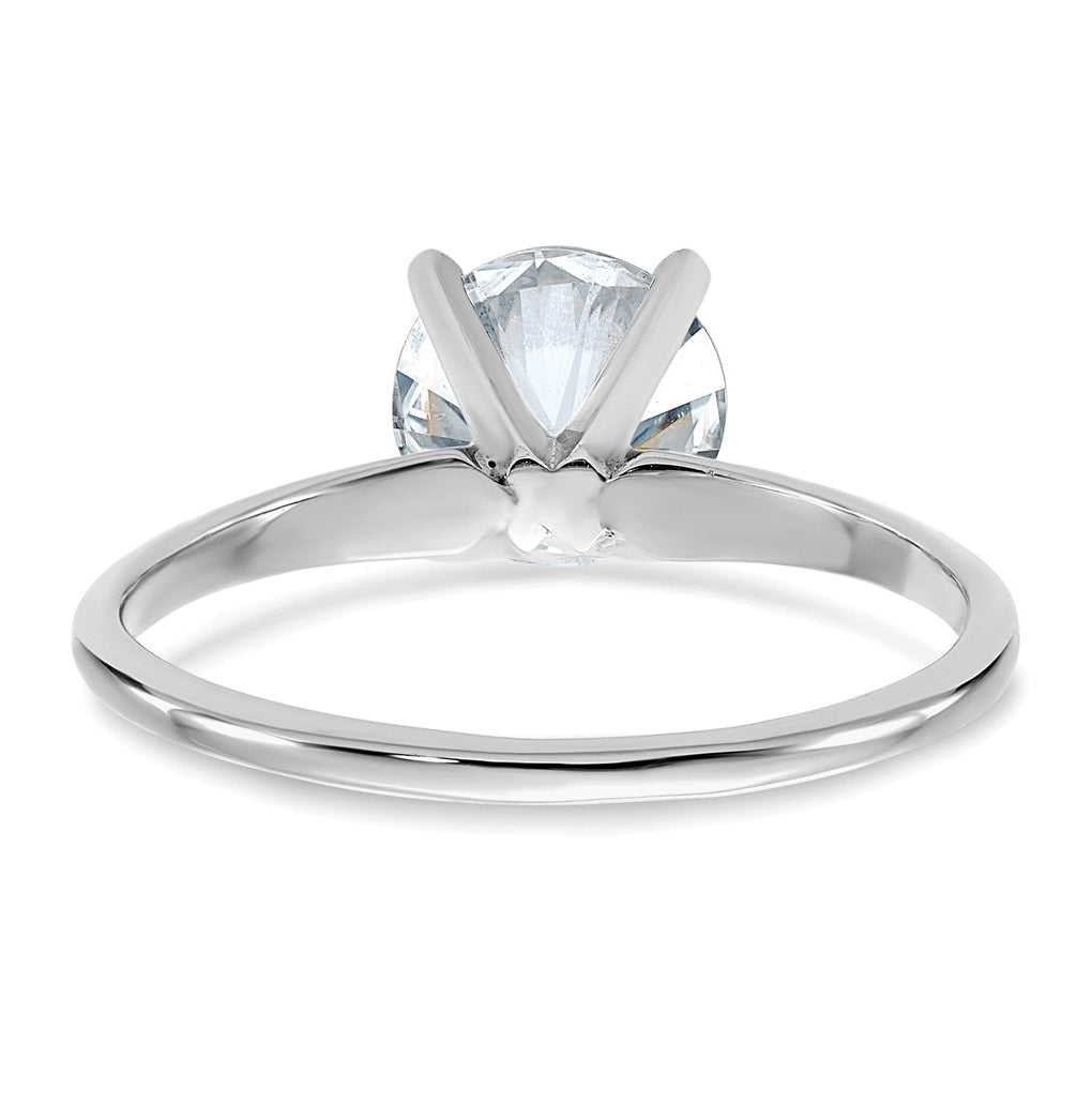 14k White Gold 1 3/4 carat Certified Lab Grown Diamond VS/SI+ G+ Round Complete Solitaire Engagement Ring