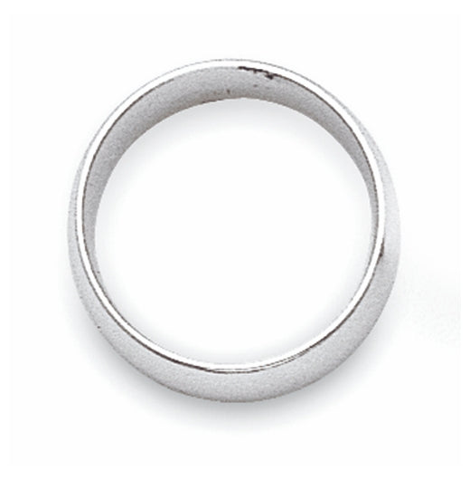10k Yellow Or White Gold Half Round Wedding Band