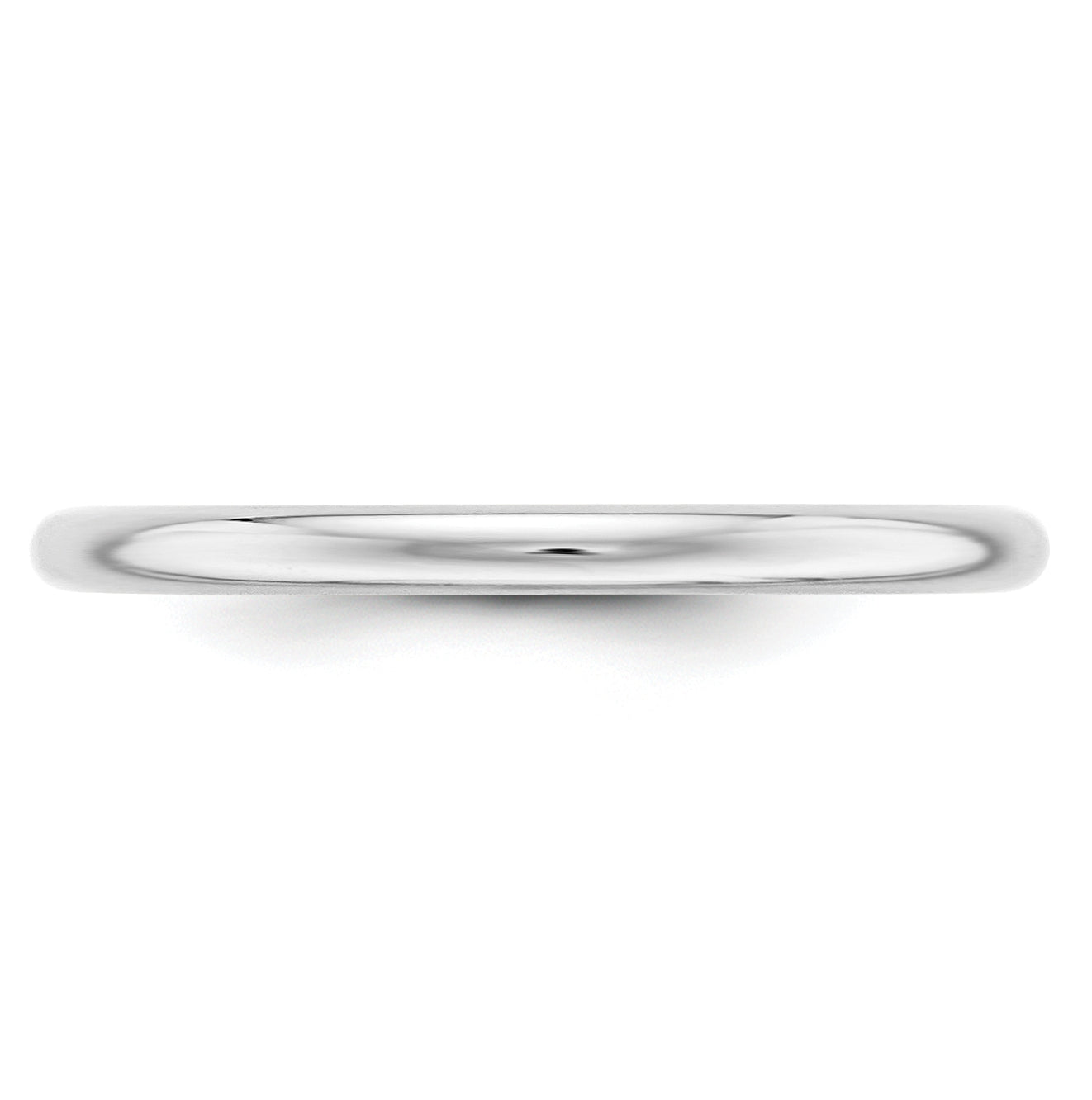 14k Yellow Or White Gold Or Platinum Half Round Wedding Band