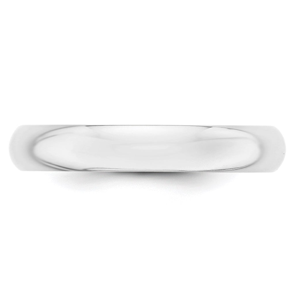 10k Yellow Or White Gold Half Round Wedding Band