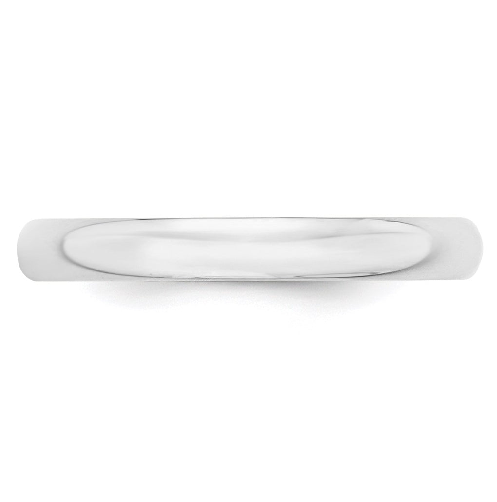 14k Yellow Or White Or Rose Gold Or Platinum Lightweight Half Round Wedding Band