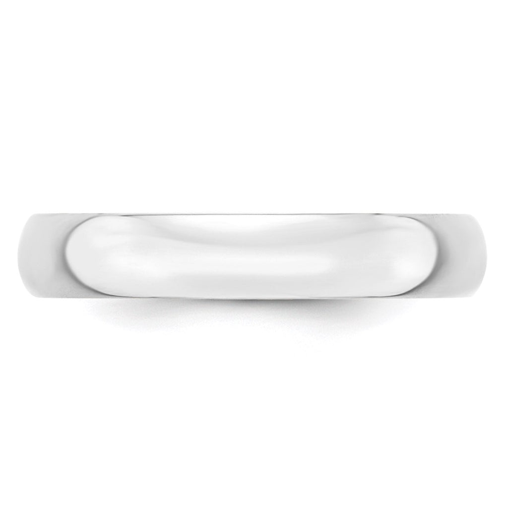 14k Yellow Or White Or Rose Gold Or Platinum Lightweight Half Round Wedding Band