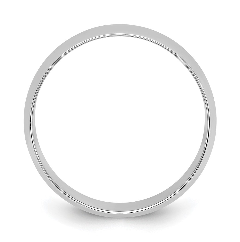 14k Yellow Or White Or Rose Gold Or Platinum Lightweight Half Round Wedding Band