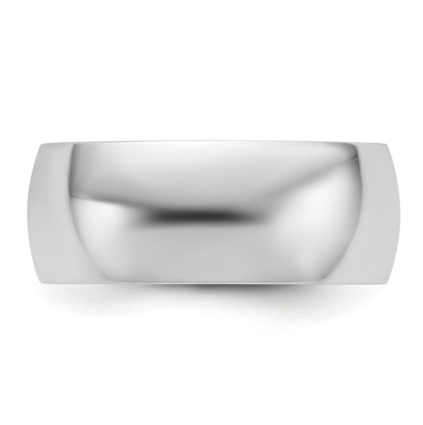 14k Yellow Or White Or Rose Gold Or Platinum Lightweight Half Round Wedding Band