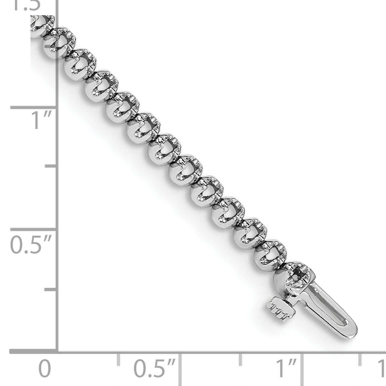 14k White Gold Tennis Bracelet Mtg
