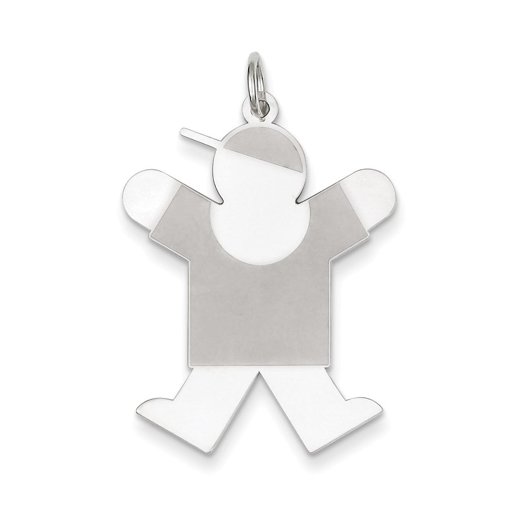 Sterling Silver Joy Kid Charm