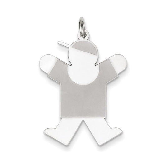 Sterling Silver Joy Kid Charm