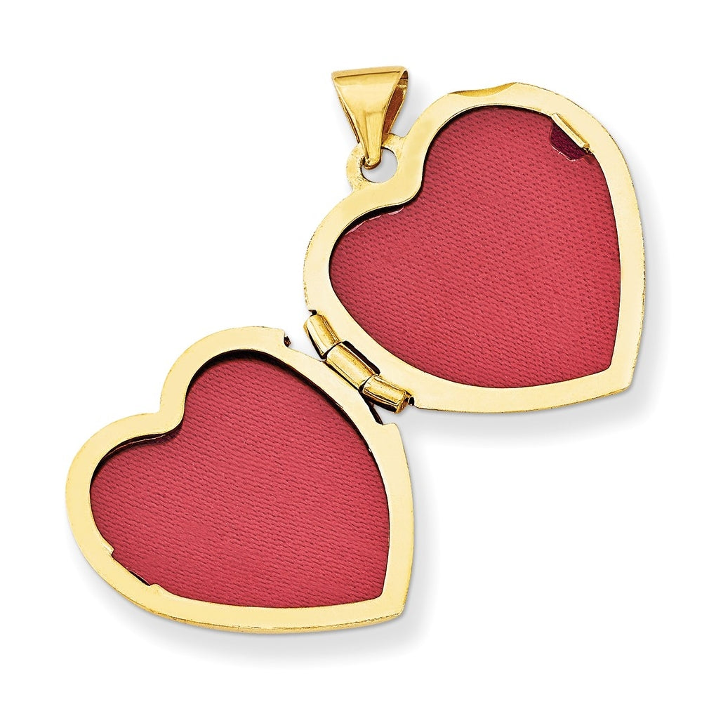 14K Yellow Gold Diamond Claddagh Heart Locket – Elegant Jewelry Gift for Birthday, Anniversary, Engagement, Wedding
