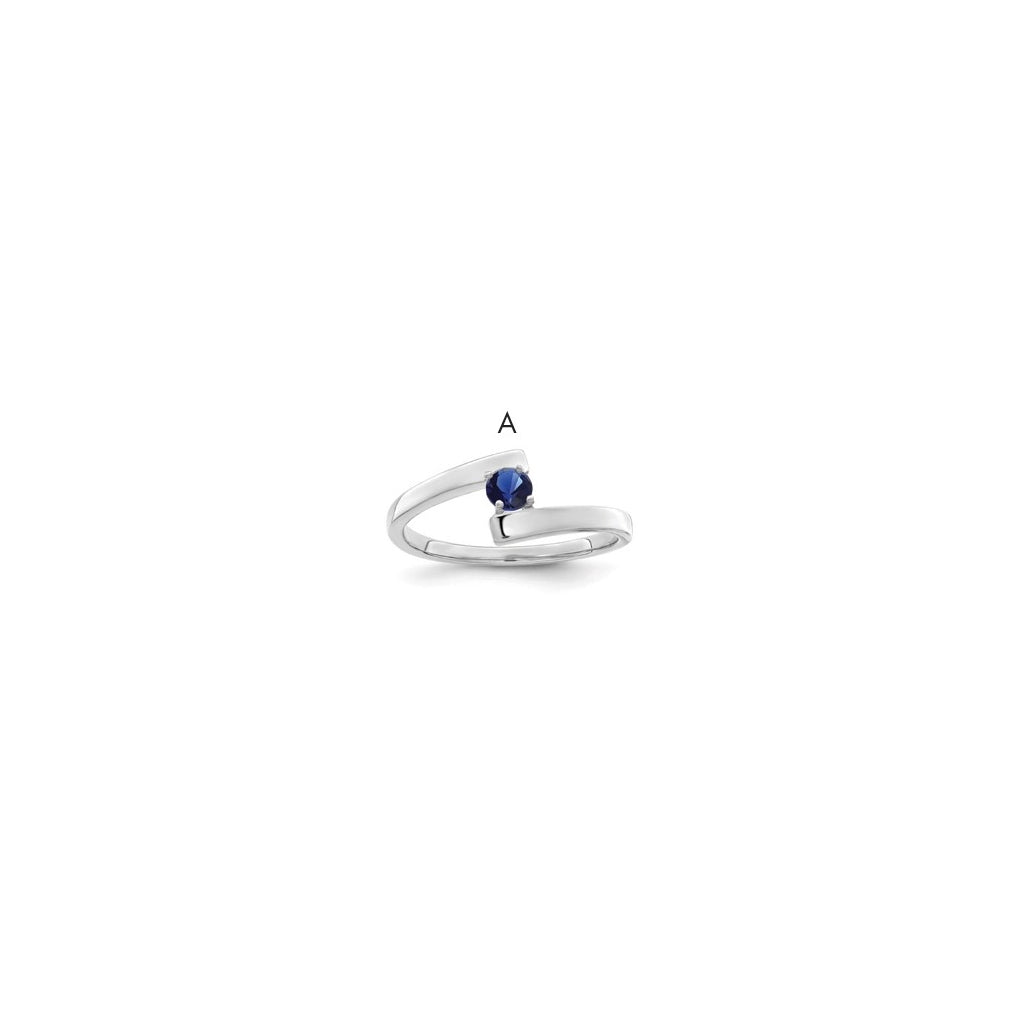 Sterling Silver Rhodium plated Family & Mother's Jewelry Ring, 1-stone