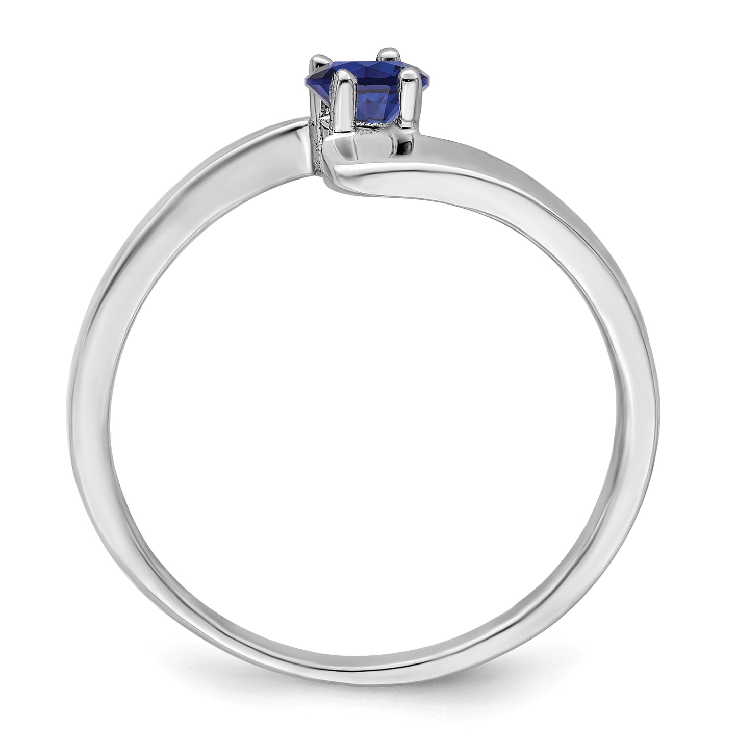 Sterling Silver Rhodium plated Family & Mother's Jewelry Ring, 1-stone