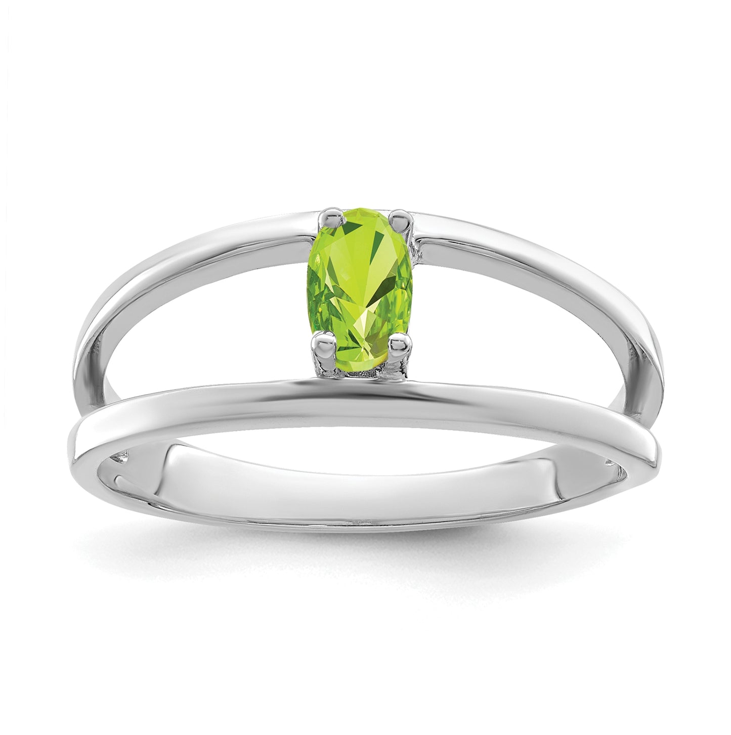Sterling Silver Rhodium plated Family and Mothers Jewelry Ring, 1-stone