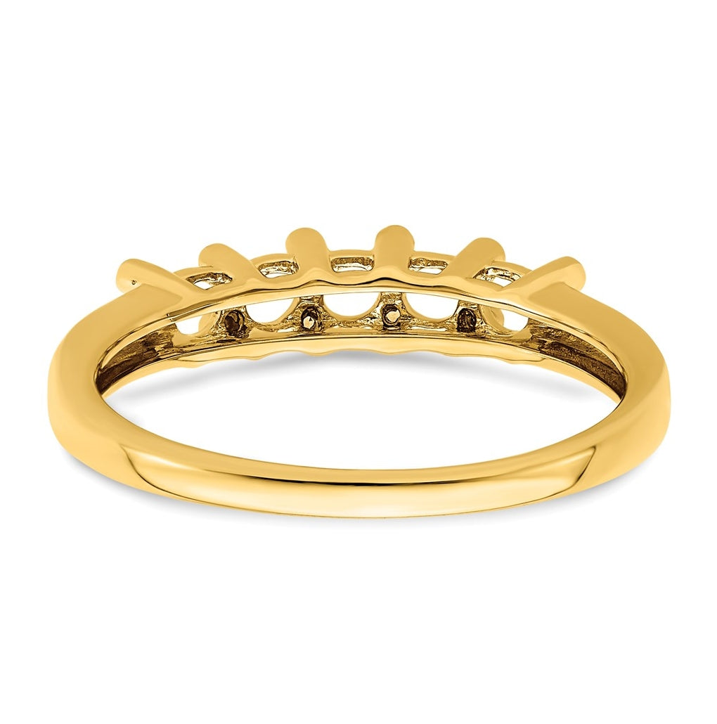 14K Yellow Gold Family Jewelry Genuine Stone & Diamond Set Ring – Elegant Jewelry Gift for Birthday, Anniversary, Engagement, Wedding