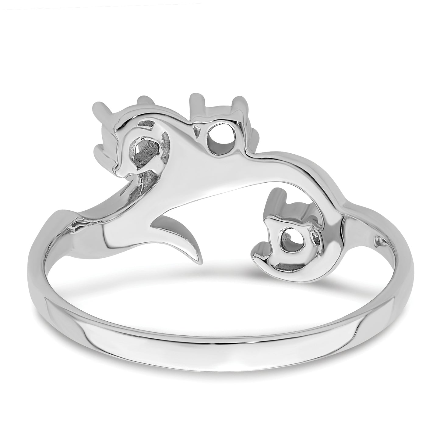 Sterling Silver Rhodium plated Synthetic 3mm 3 Stone Mother's Ring, 3mm Band width