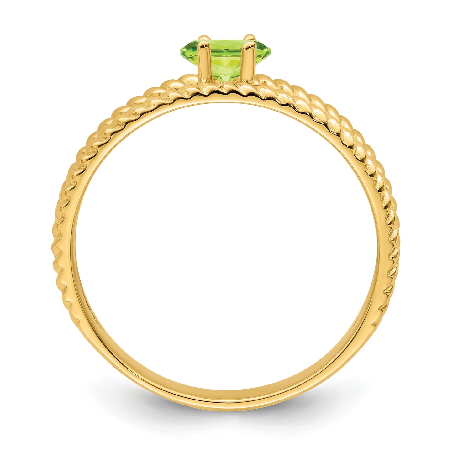 Sterling Silver Gold Plated Family Jewelry Ring, Size 8