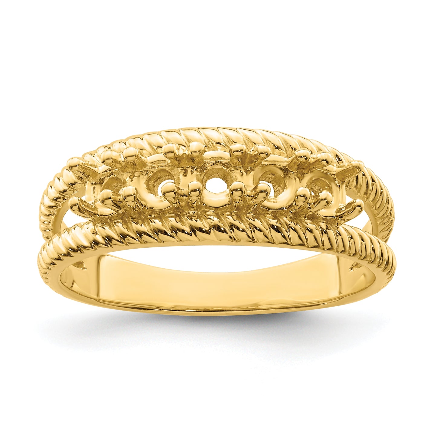Sterling Silver Gold Plated Synthetic 5 Stone Mother's Ring, Size 10