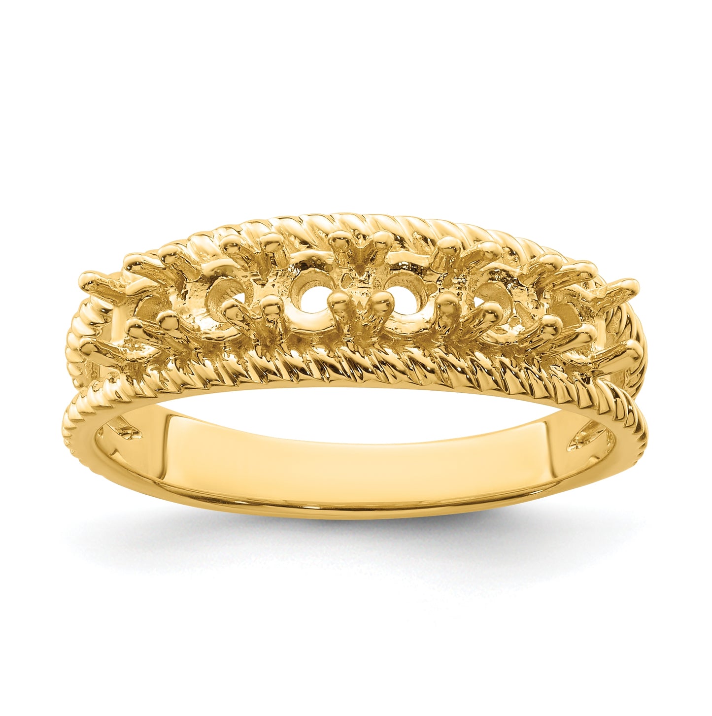 Sterling Silver Gold Plated Family & Mother's Jewelry Ring, Size 9