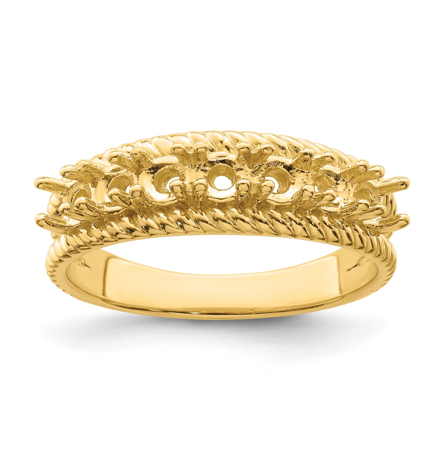 Sterling Silver Gold Plated Family & Mother's Jewelry Ring, Size 5