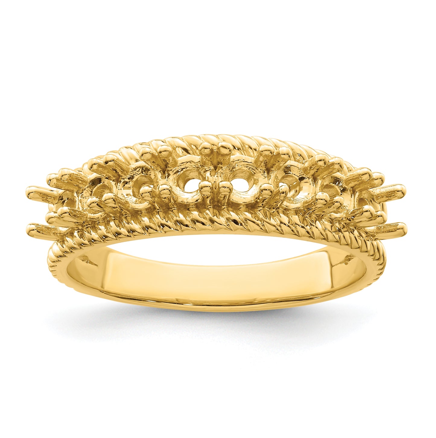 Sterling Silver Gold Plated Family & Mothers Jewelry Ring, Size 6
