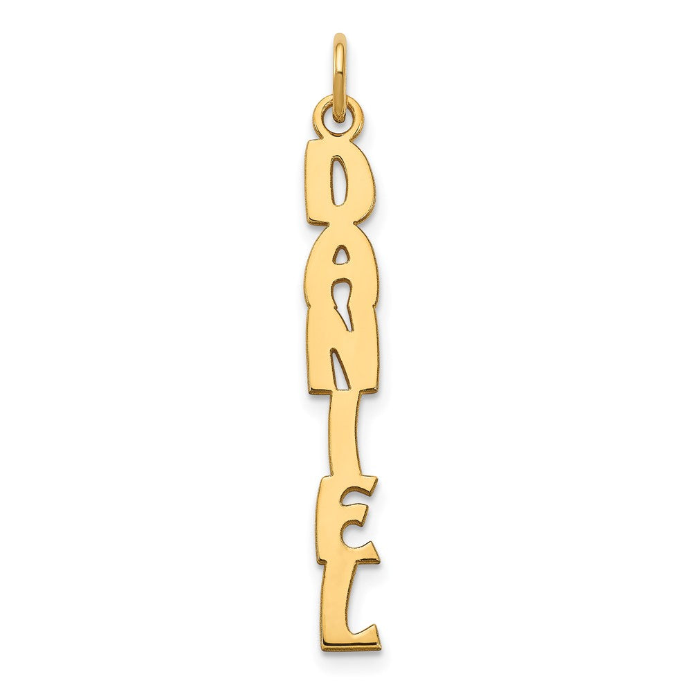 Sterling Silver Gold plated Hobo Extra Font Name Plate Charm