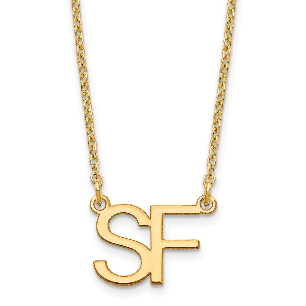 Sterling Silver Gold plated Large 2 Necklace