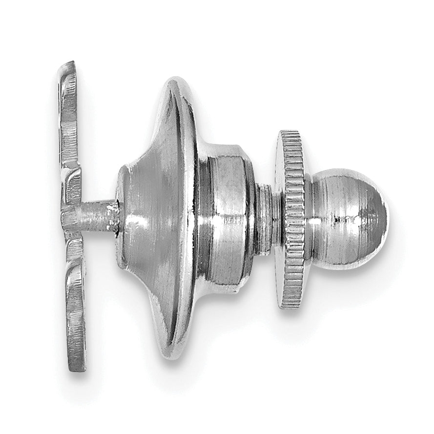 14K White Gold Polished Cut Out Tie Tac