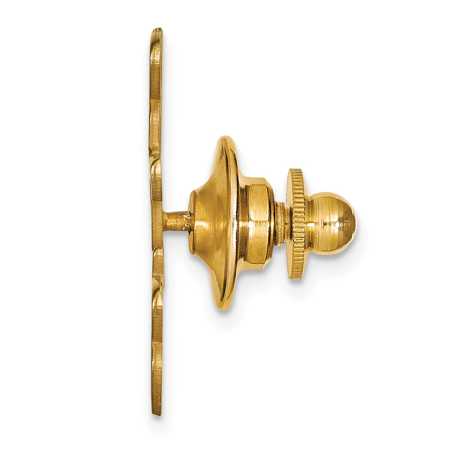 Sterling Silver Gold plated Polished Cut Out Tie Tac