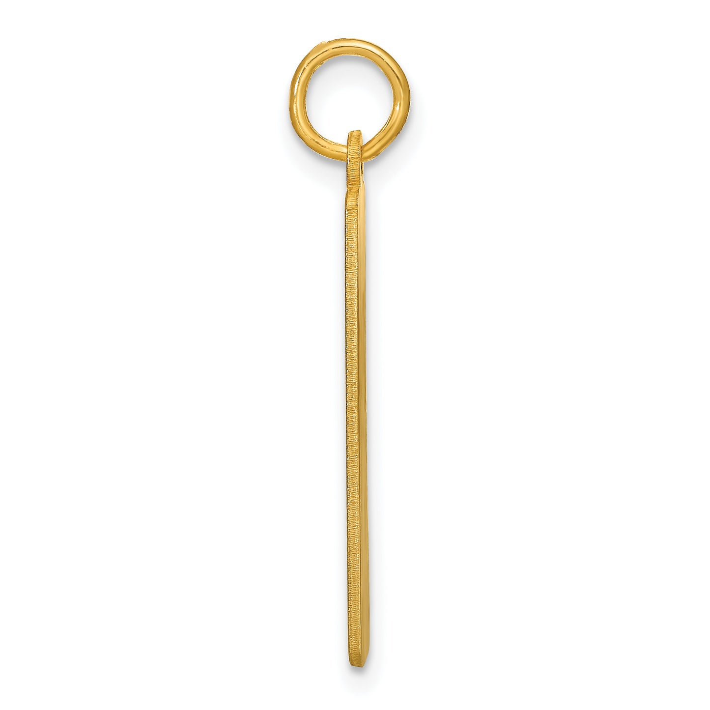 Sterling Silver Gold plated Personalized Vertical Bar Charm