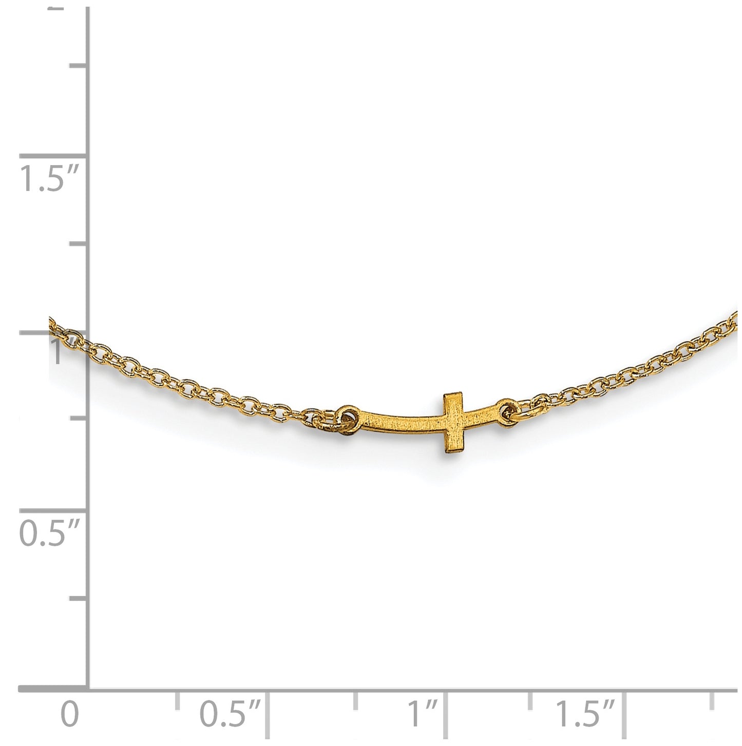 Sterling Silver Gold Plated 1 Initial Symbol Necklace