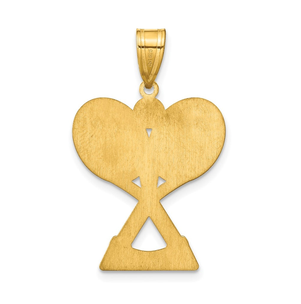 14k Yellow Or White Or Rose Gold Or Sterling Silver Personalized Tennis Pendant
