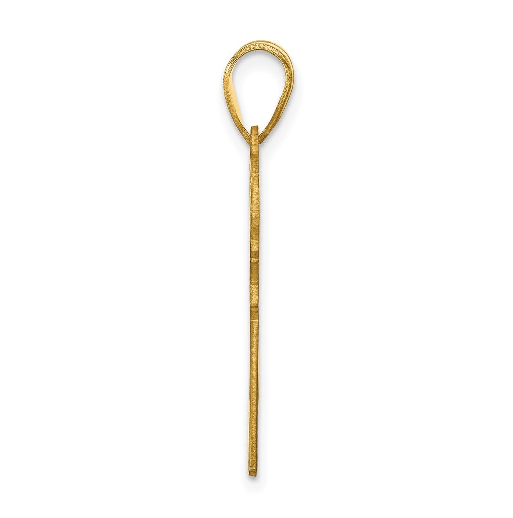 14k Yellow Or White Or Rose Gold Or Sterling Silver Personalized Lacrosse Pendant