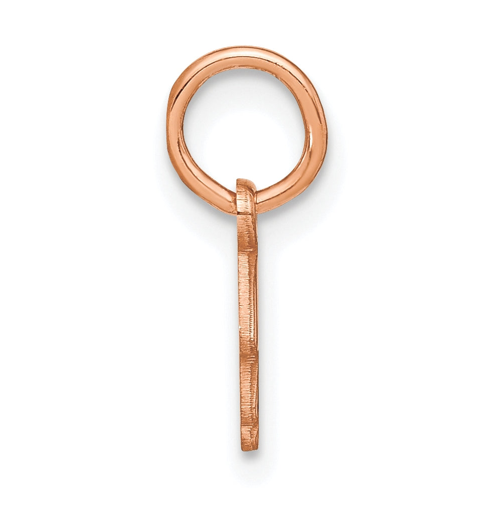 14k Rose Gold Upper case Letter B Initial Charm