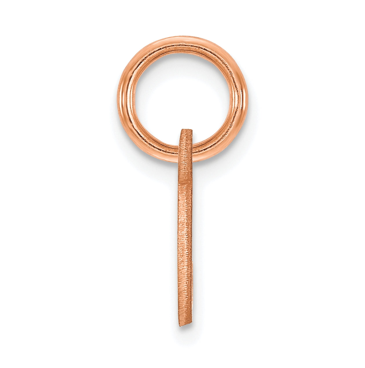 14k Rose Gold Upper case Letter C Initial Charm