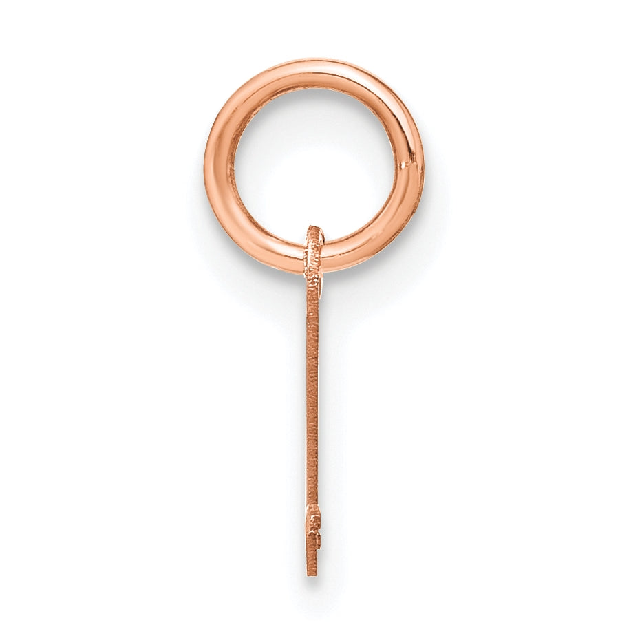 14k Rose Gold Upper case Letter L Initial Charm