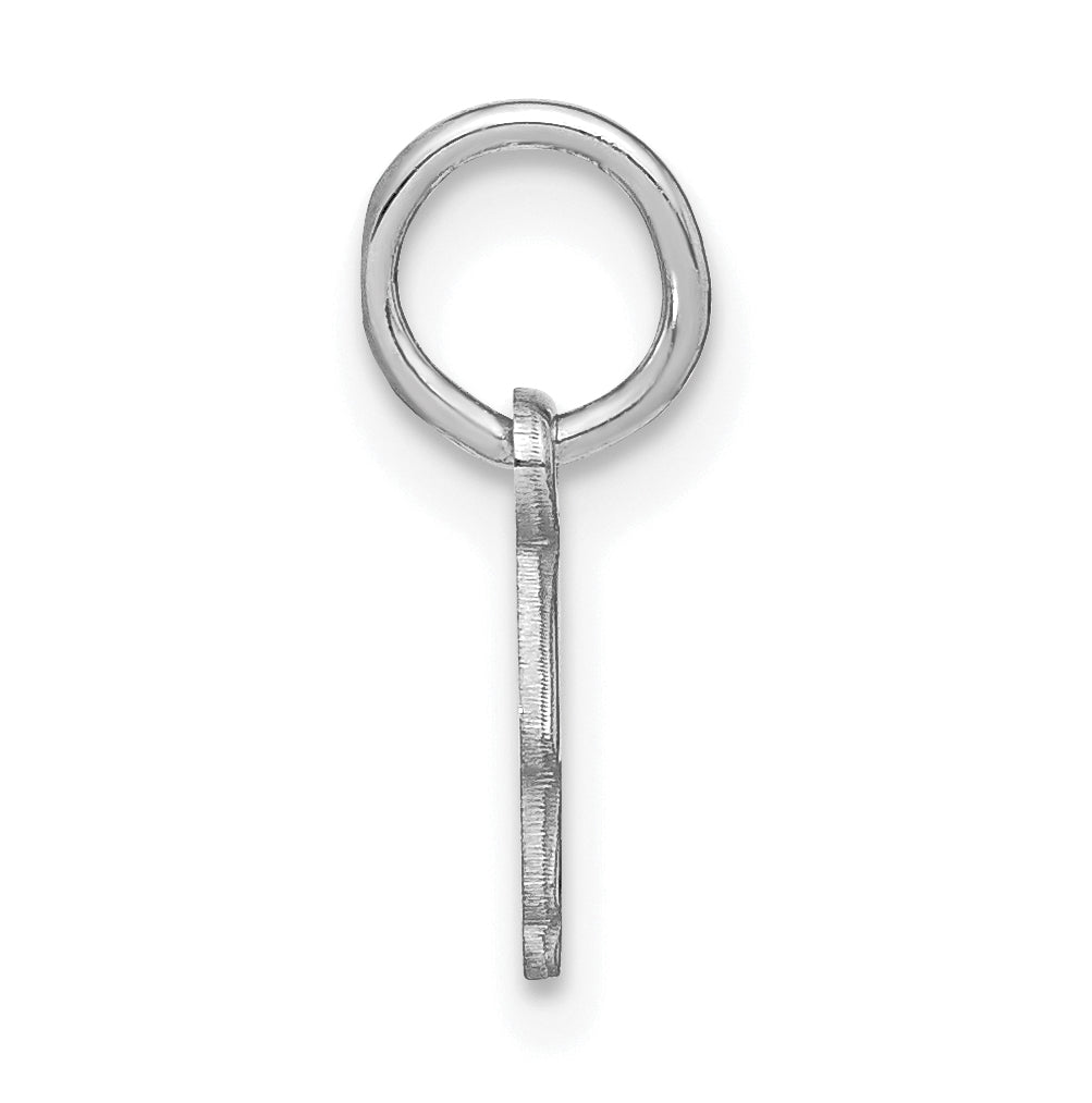 Sterling Silver Rhodium plated Upper case Letter B Initial Charm