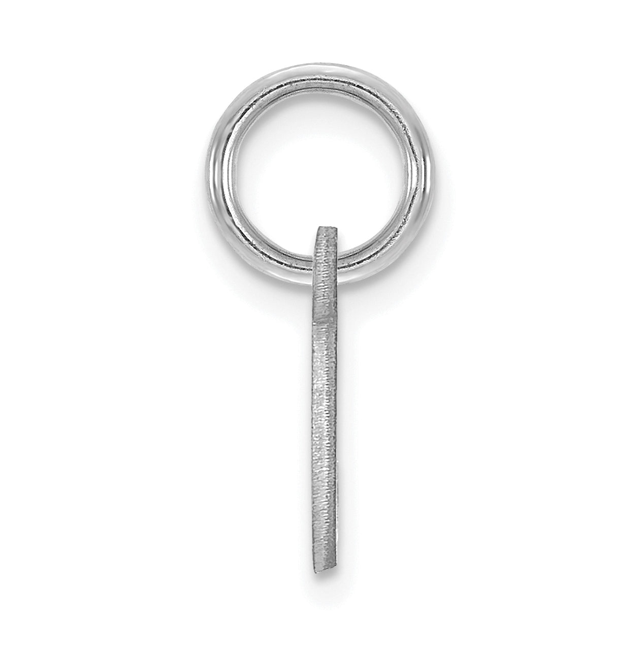 Sterling Silver Rhodium plated Upper case Letter C Initial Charm