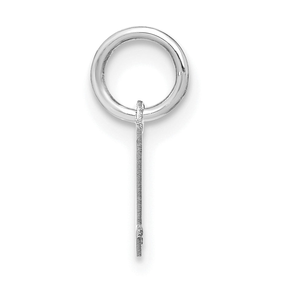 Sterling Silver Rhodium plated Upper case Letter L Initial Charm