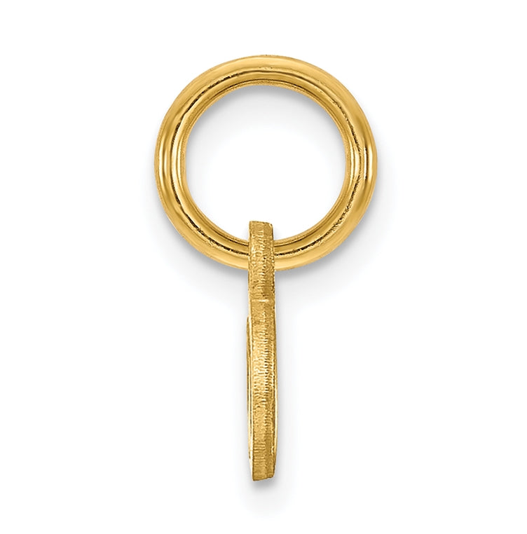 14K Yellow Gold Lower case Letter A Initial Charm