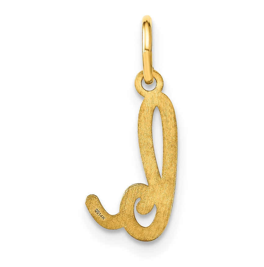 Sterling Silver Rhodium plated Lower case B Initial Charm