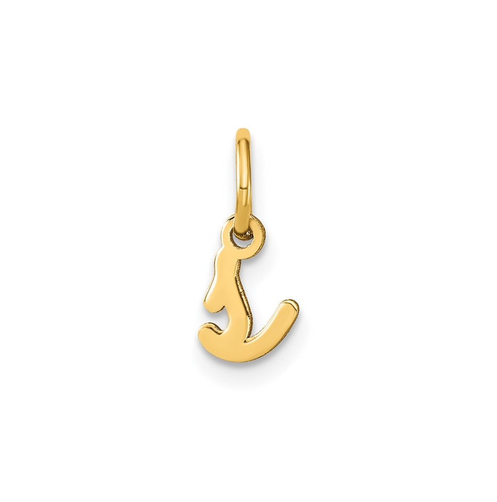 Sterling Silver Rhodium plated Lower case Letter S Initial Charm