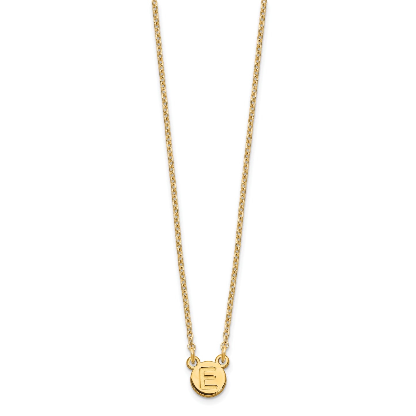 Sterling Silver Gold plated 1 Letter Bubble Necklace
