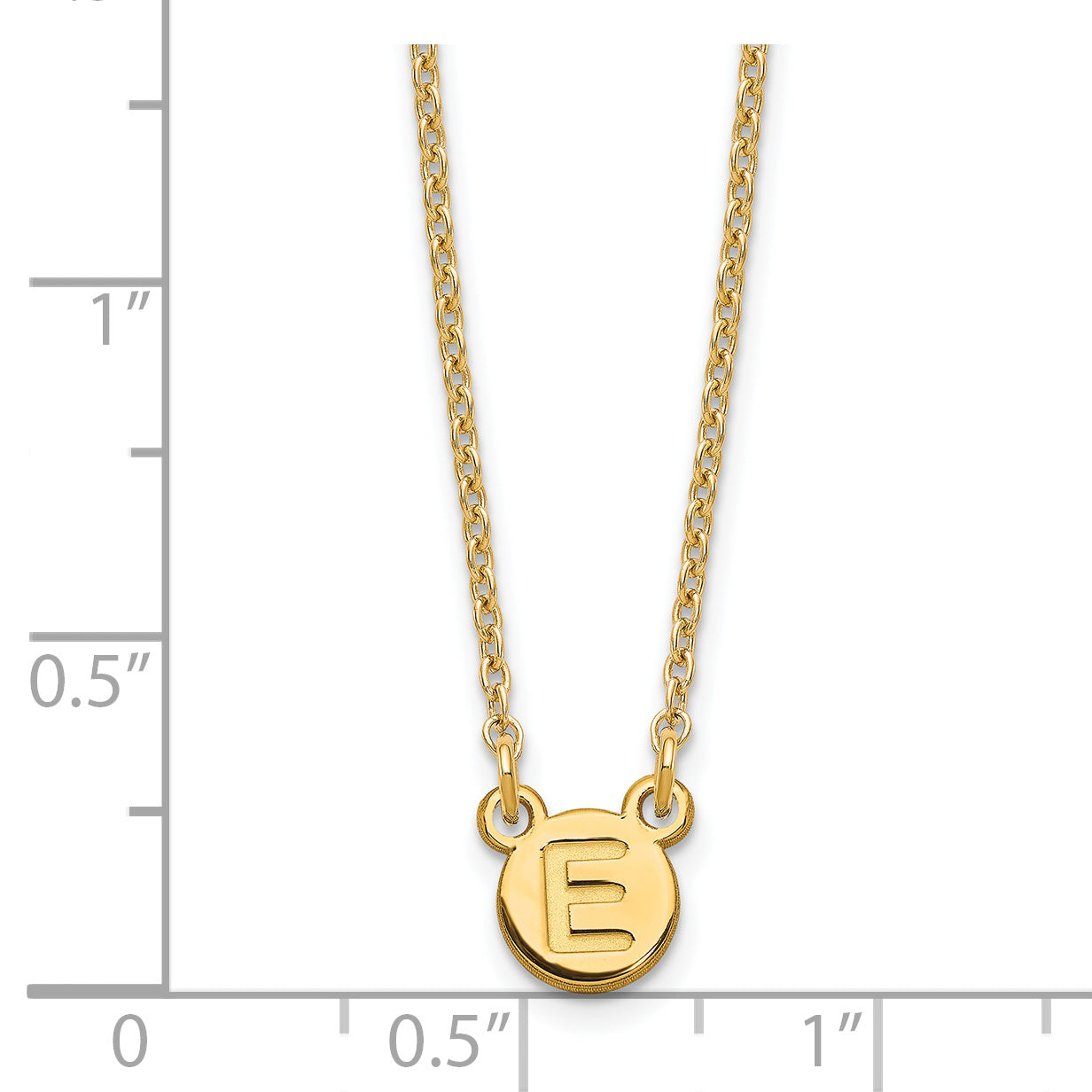 Sterling Silver Gold plated 1 Letter Bubble Necklace