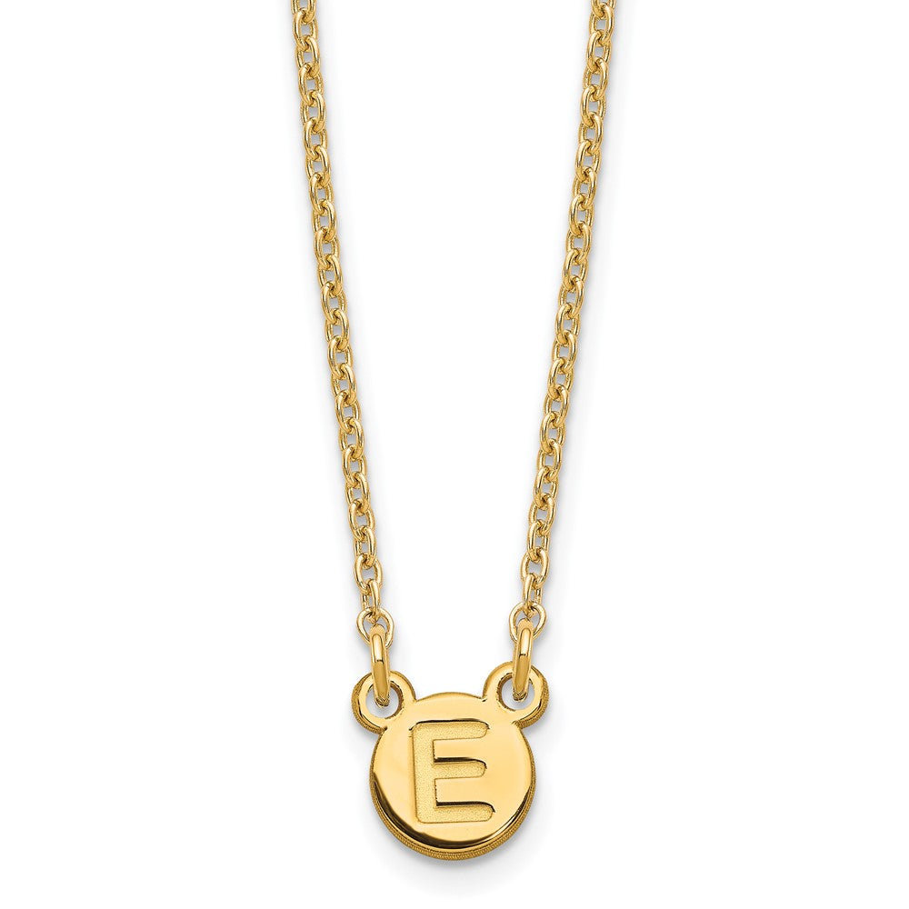Sterling Silver Gold plated 1 Letter Bubble Necklace