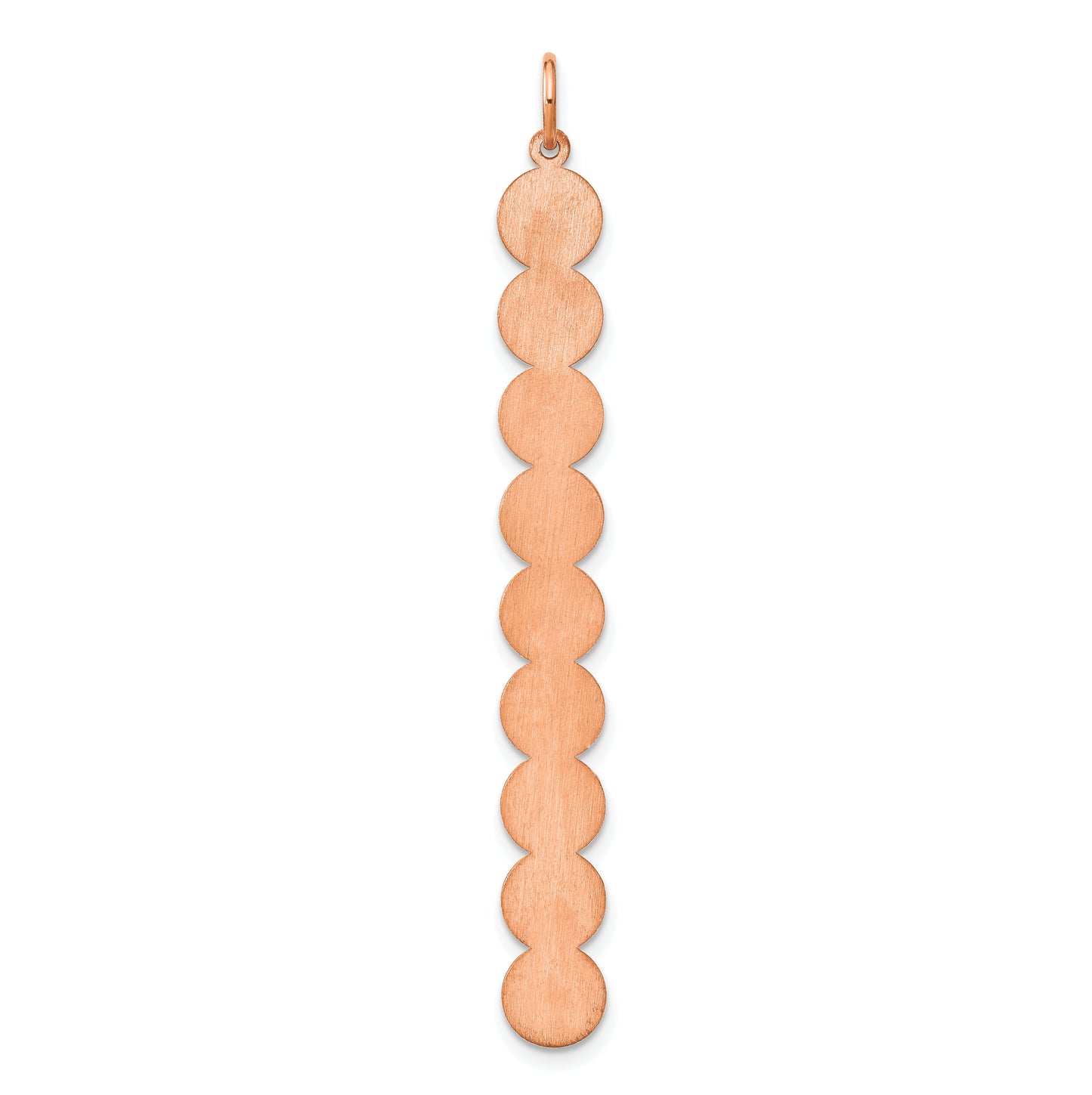 10K Rose Gold 9 Letter Bubble Pendant