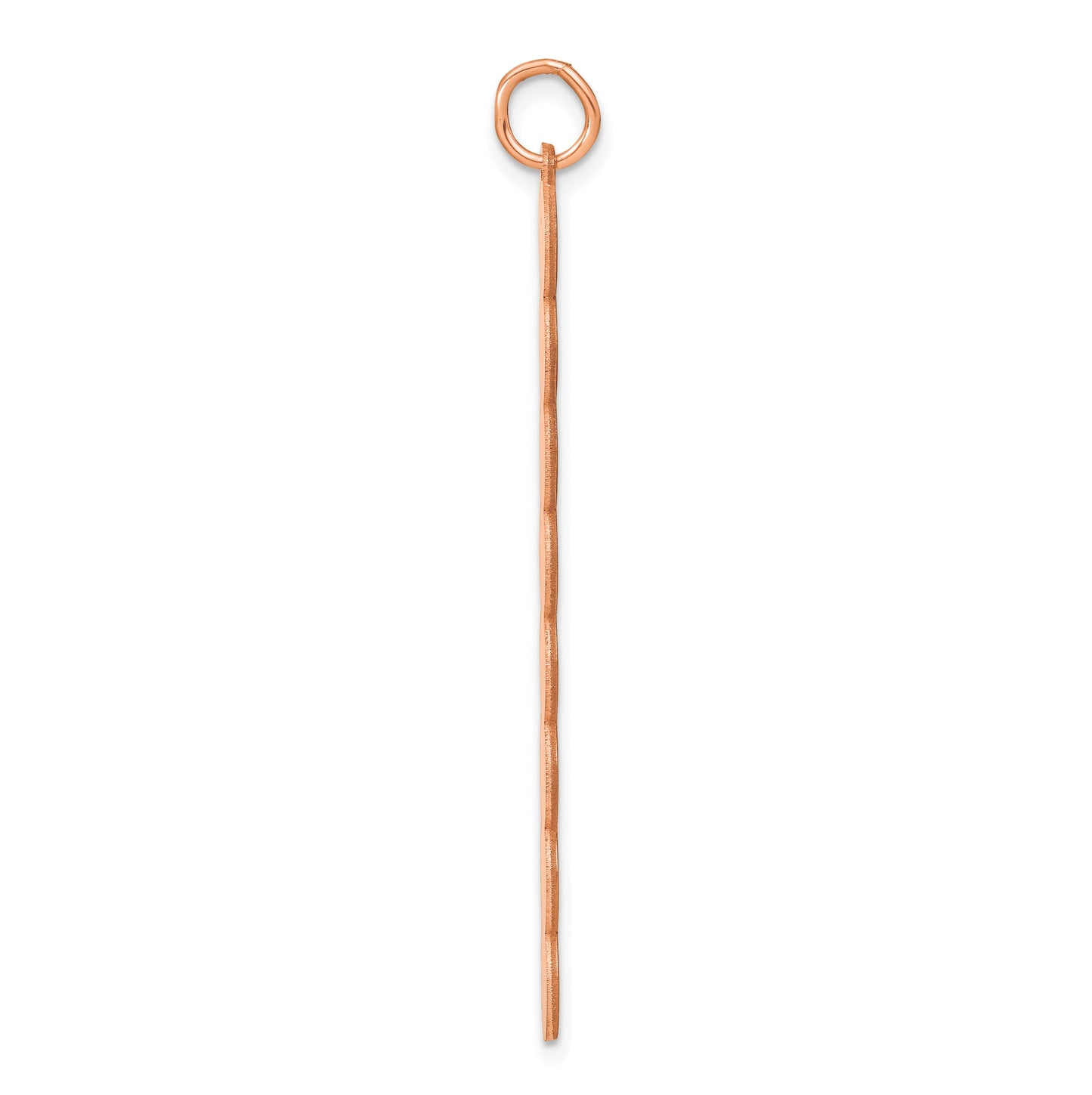 10K Rose Gold 8 Letter Bubble Pendant
