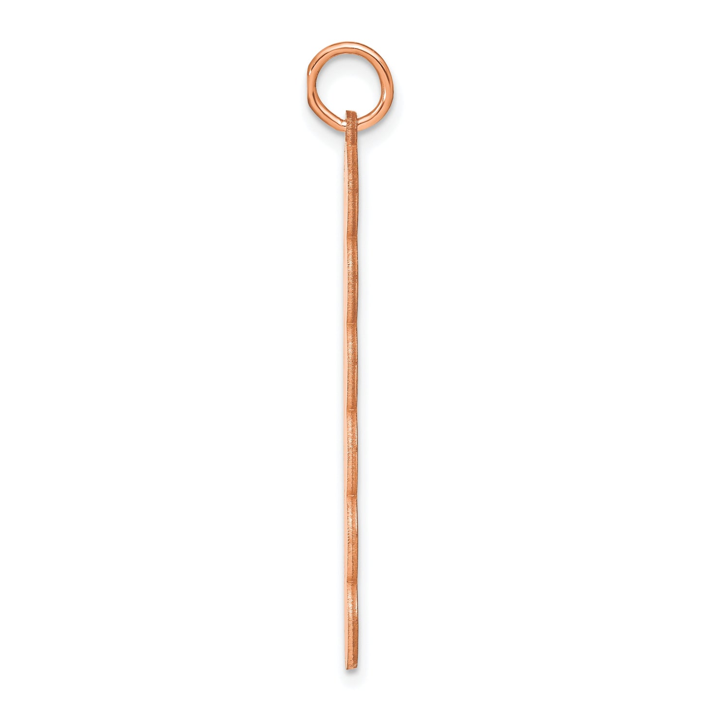 10K Rose Gold 6 Letter Bubble Pendant