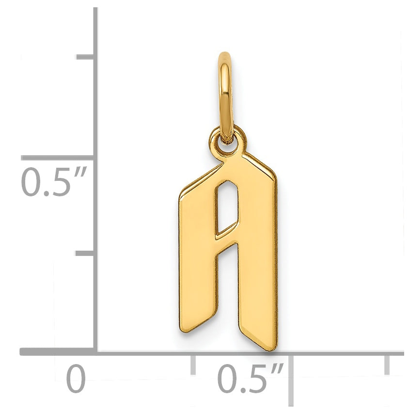 14K Yellow-Gold Initial A Pendant